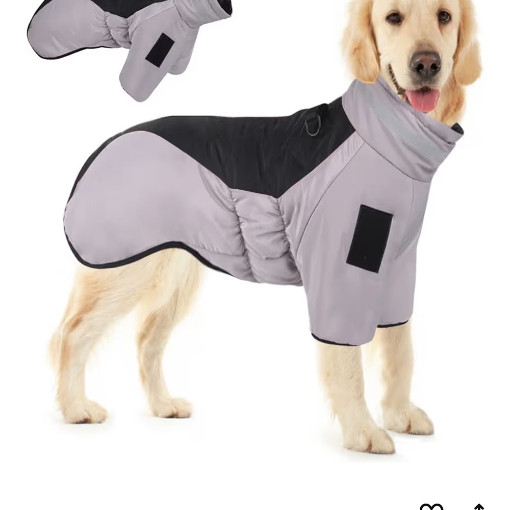 Quilted dog coat new